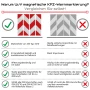 UvV Kfz-Warnmarkierung Magnet, Vergleich von 3M-Qualität vs. Importware, Baustellenabsicherung.